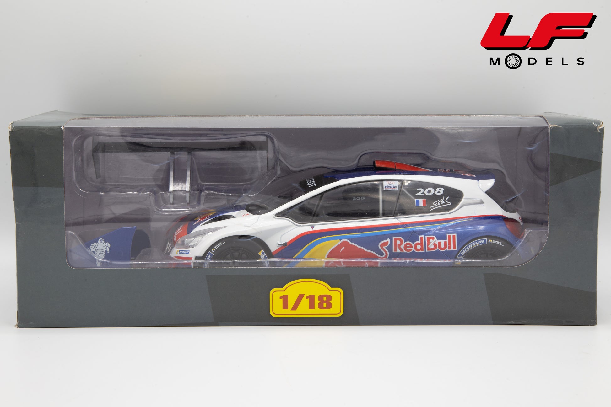 modellino peugeot 208 altaya 1:18 scatola