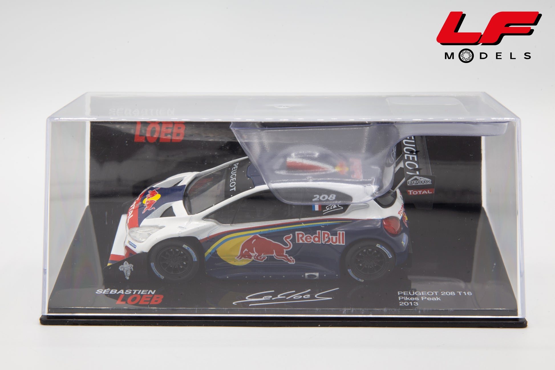 modellino eugeot 208 t16 rally pikes peak edicola 1:43 vista teca