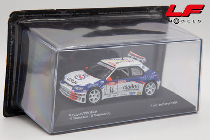 modellino peugeot 306 maxi tour de corse edicola 1:43 vista frontale