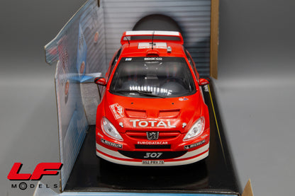 modellino peugeot 307 solido 1:18 frontale