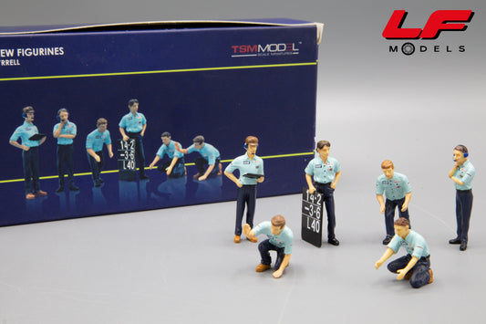 modellino pit crew figurines team tyrrell tsm model 1:43 frontale