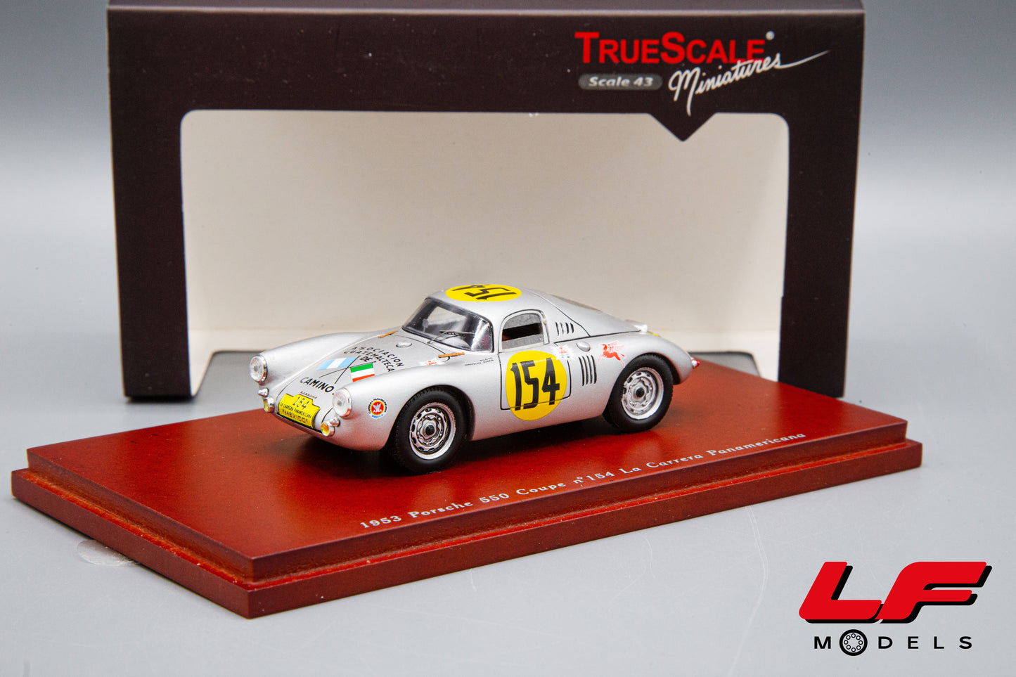 modellino porsche 550 coupe tsm model 1:43 frontale