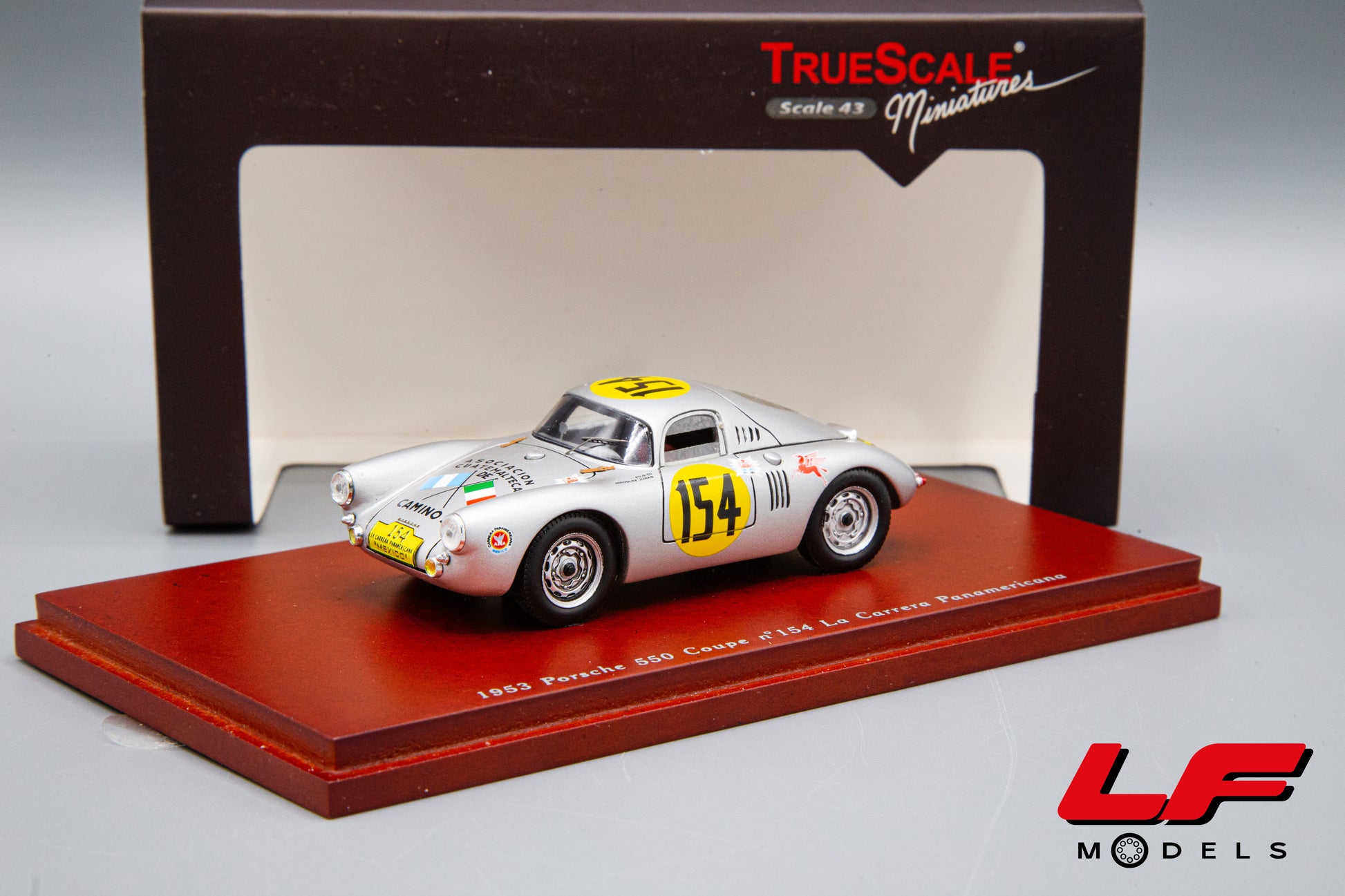 modellino porsche 550 coupe tsm model 1:43 frontale