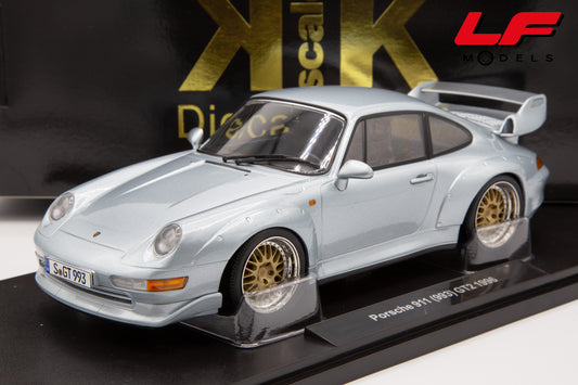 modellino porsche 911 993 gt2 kk scale 1:18 frontale