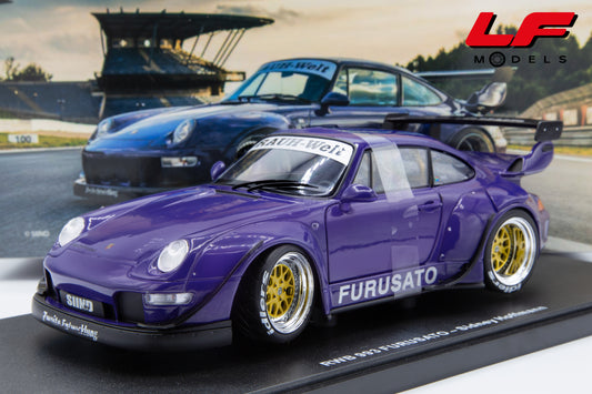 modellino porsche 911 993 rwb furusato werk83 1:18 frontale