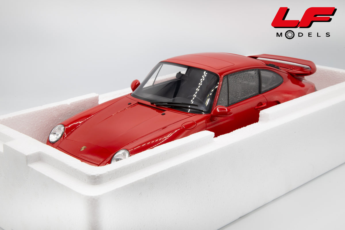 modellino porsche 911 993 turbo s rosso gt spirit 1:12 GT556 vista imballo