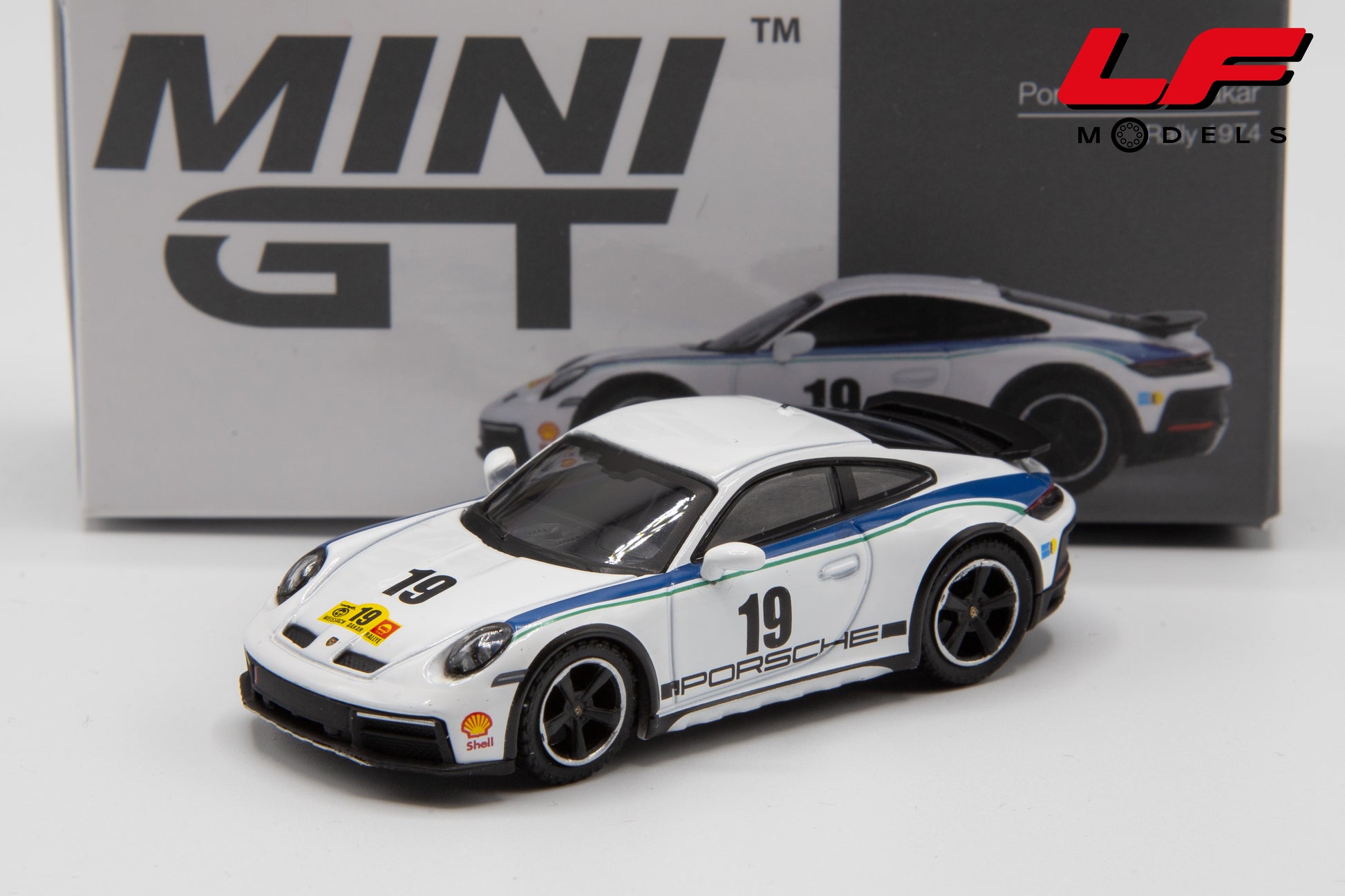 modellino porsche 911 dakar mini gt 1:64