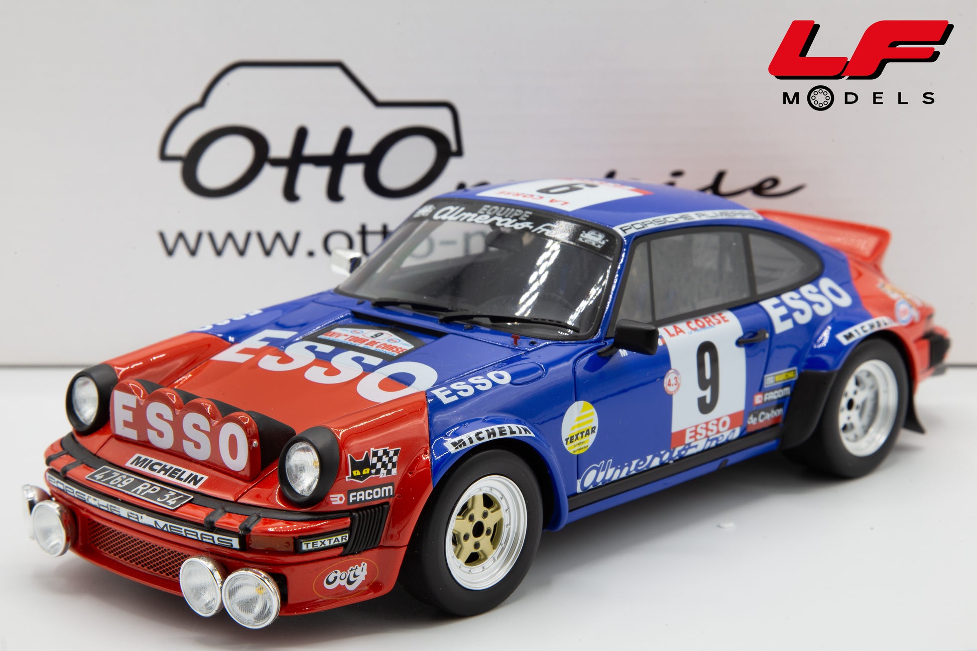 modellino porsche 911 rally ottomobile 1:18