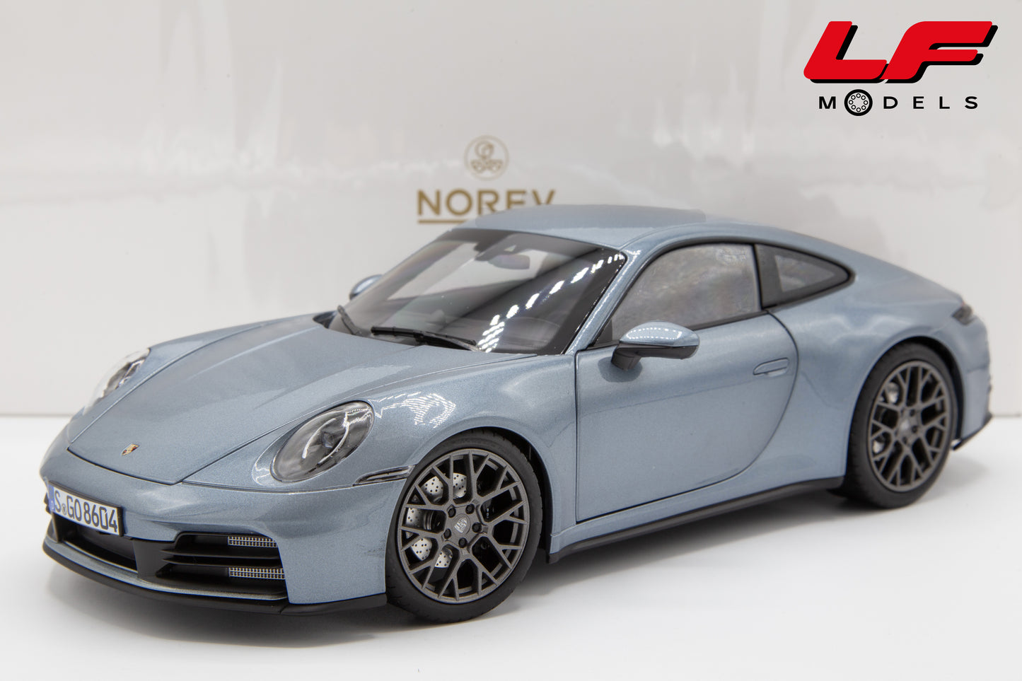 modellino porsche 911 992 norev 1:18 frontale