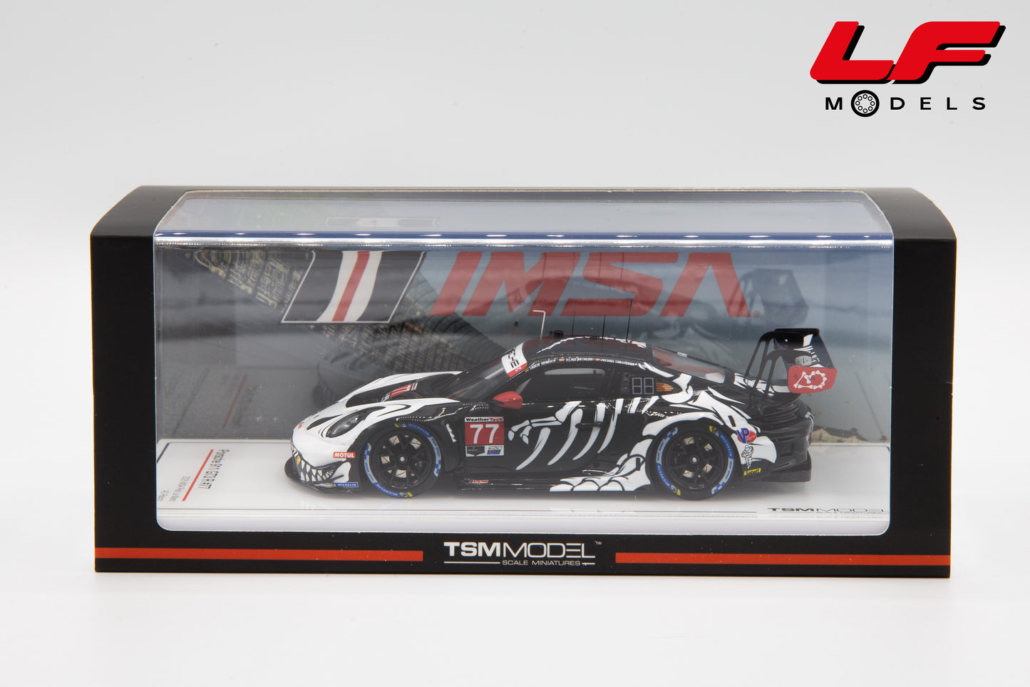 modellino porsche 911 gt3 r imsa tsm 1:43 TSM430905 vista scatola