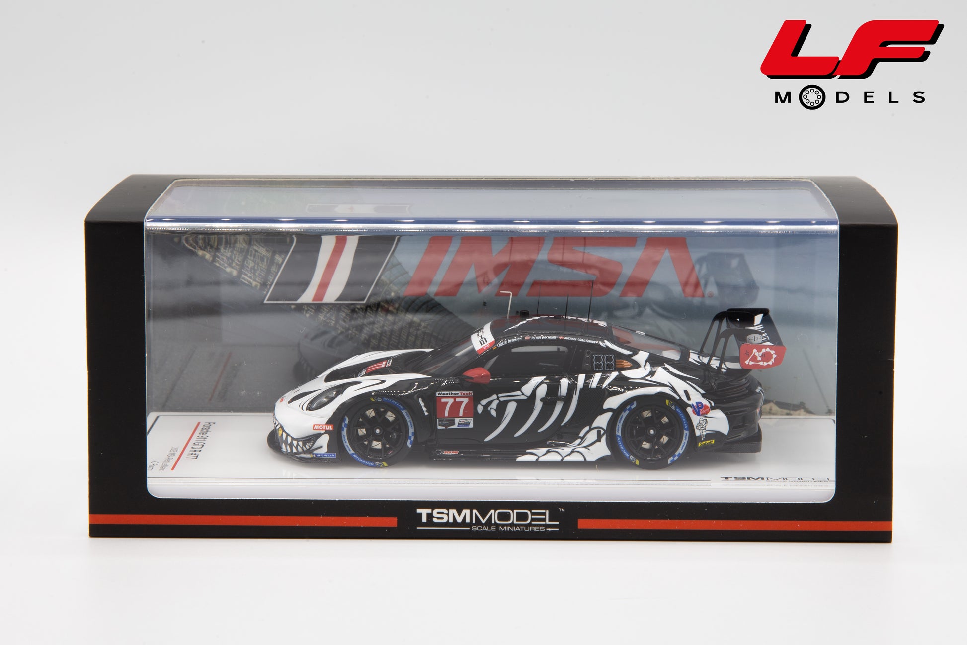 modellino porsche 911 gt3 r imsa tsm 1:43 TSM430905 vista scatola