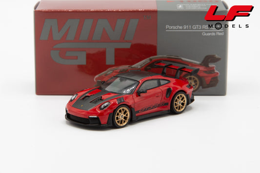 modellino porsche 911 gt3 rs mini gt 1:64 MGT01060-L vista frontale