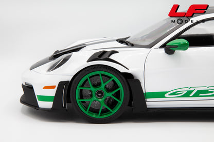 NOREV PORSCHE 911 992 GT3 RS TRIBUTE TO CARRERA RS 2022 WHITE GREEN 1:12
