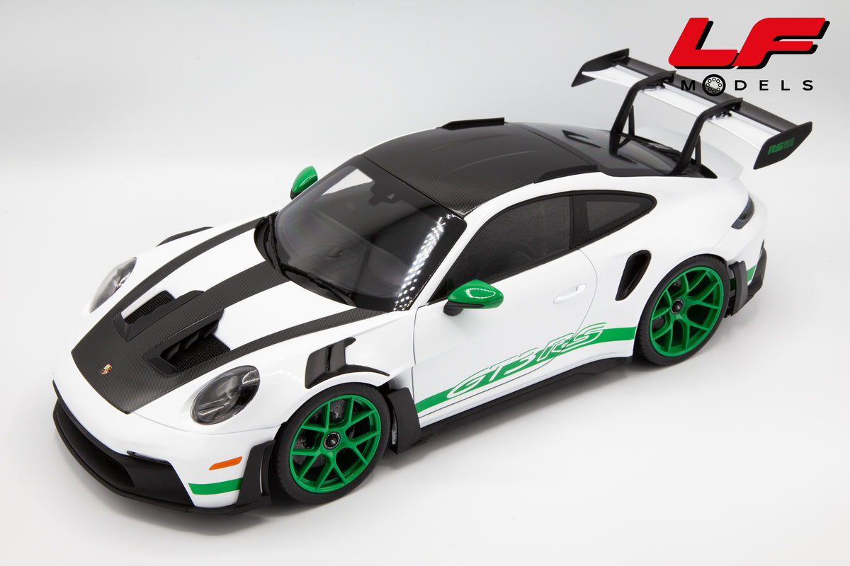 NOREV PORSCHE 911 992 GT3 RS TRIBUTE TO CARRERA RS 2022 WHITE GREEN 1:12