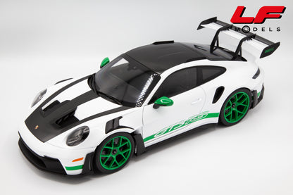 NOREV PORSCHE 911 992 GT3 RS TRIBUTE TO CARRERA RS 2022 WHITE GREEN 1:12