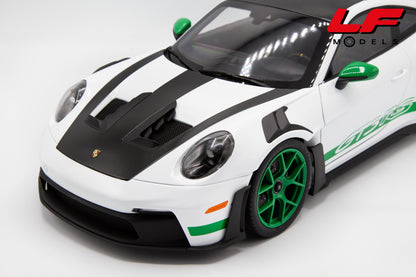 NOREV PORSCHE 911 992 GT3 RS TRIBUTE TO CARRERA RS 2022 WHITE GREEN 1:12