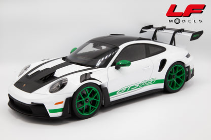 NOREV PORSCHE 911 992 GT3 RS TRIBUTE TO CARRERA RS 2022 WHITE GREEN 1:12