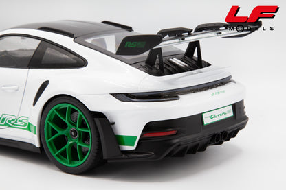 NOREV PORSCHE 911 992 GT3 RS TRIBUTE TO CARRERA RS 2022 WHITE GREEN 1:12
