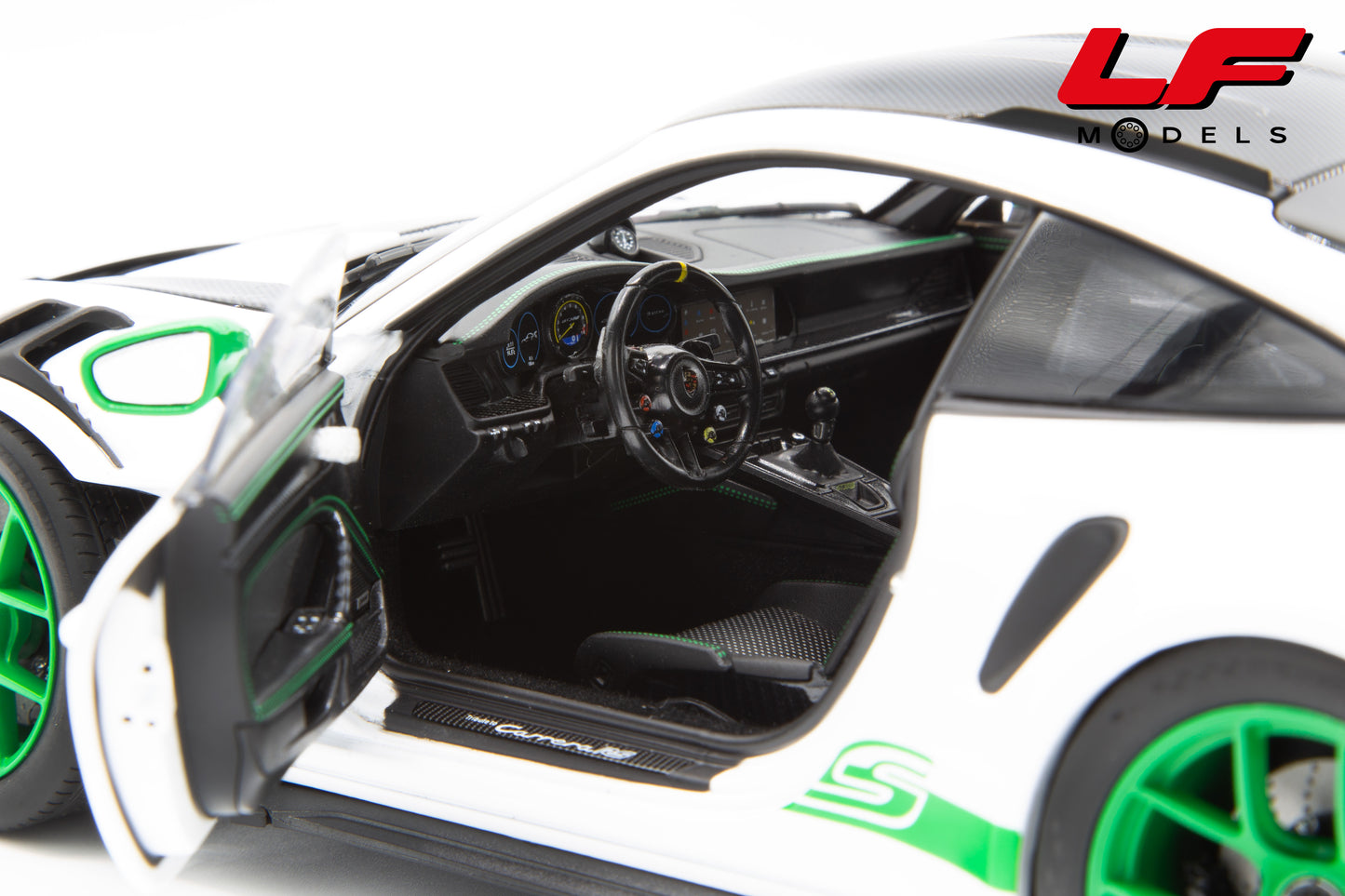 modellino porsche 911 gt3 rs norev 1:18 interni