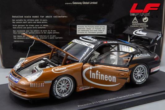 modellino porsche 911 gt3r asian cup 2004 autoart 1:18 frontale