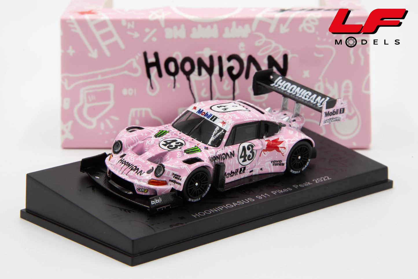 modellino porsche 911 pikes peak rally ken block spark 1:64 64S053 vista frontale
