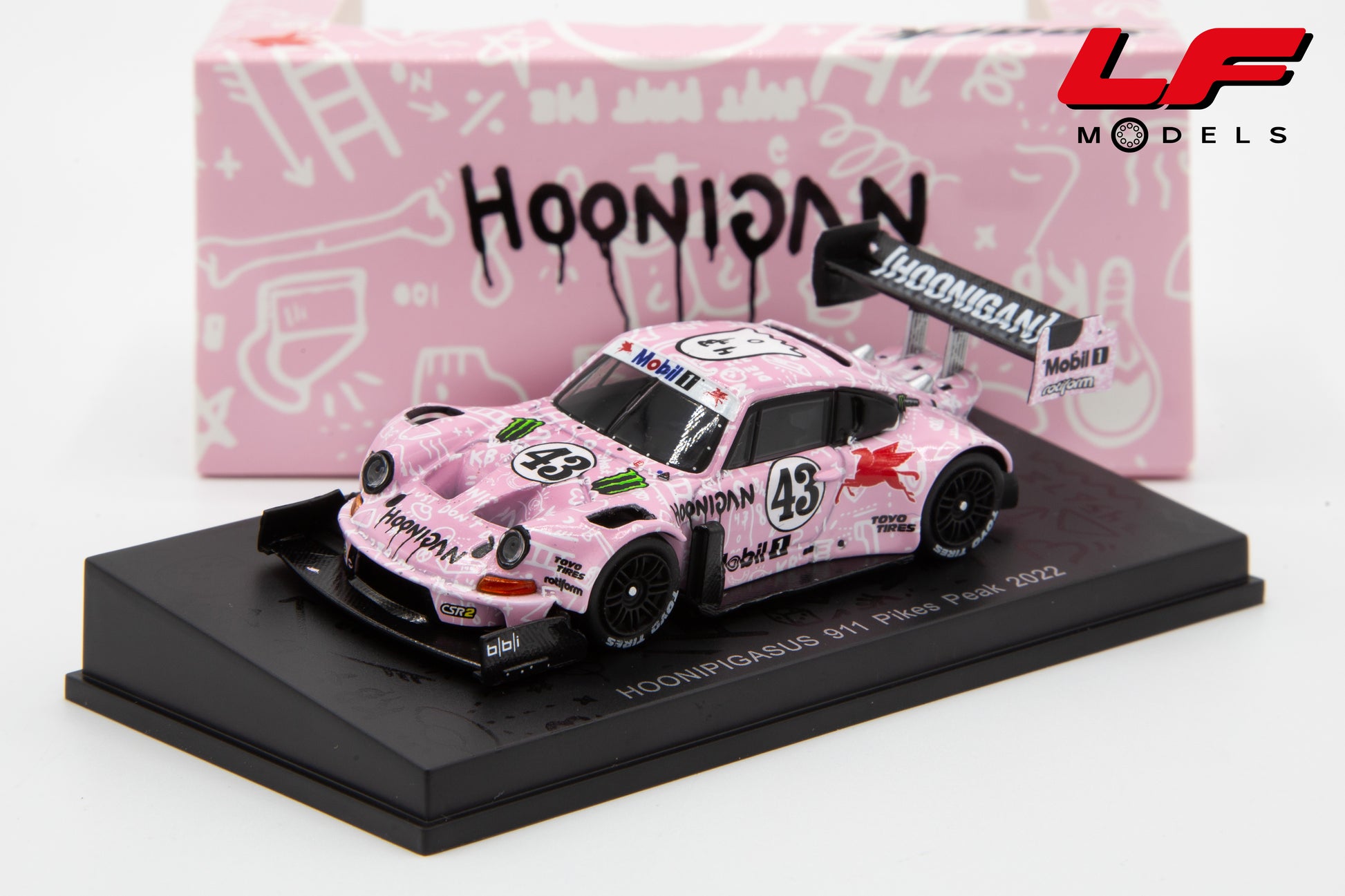 modellino porsche 911 pikes peak rally ken block spark 1:64 64S053 vista frontale