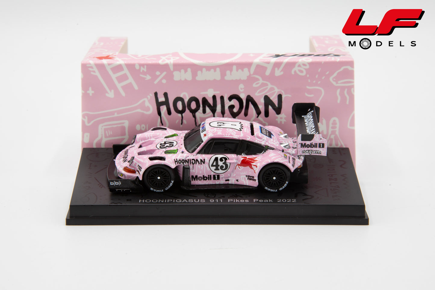 modellino porsche 911 pikes peak rally ken block spark 1:64 64S053 vista laterale