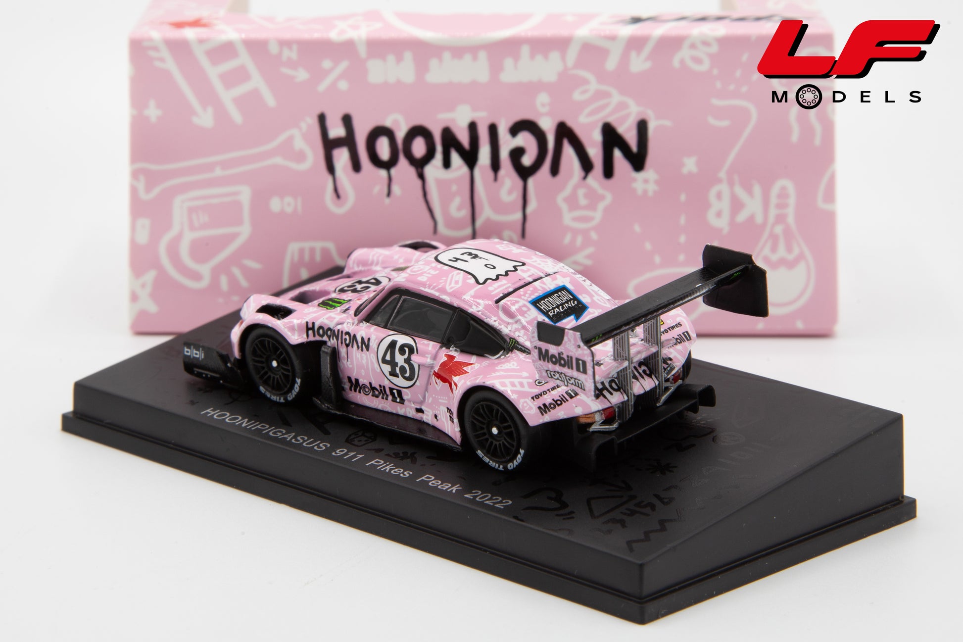 modellino porsche 911 pikes peak rally ken block spark 1:64 64S053 vista posteriore