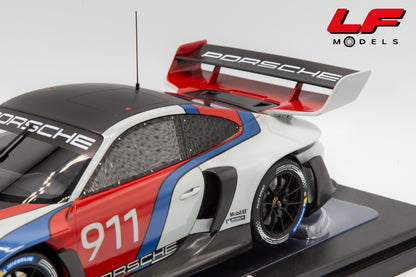 modellino porsche 911 gt3 r rennsport gt spirit 1:18 GT495 vista alettone posteriore