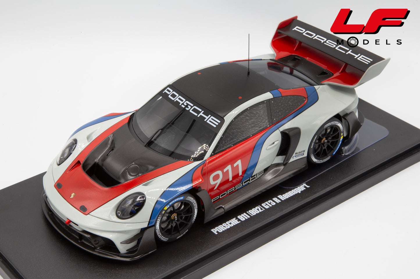 modellino porsche 911 gt3 r rennsport gt spirit 1:18 GT495 vista frontale