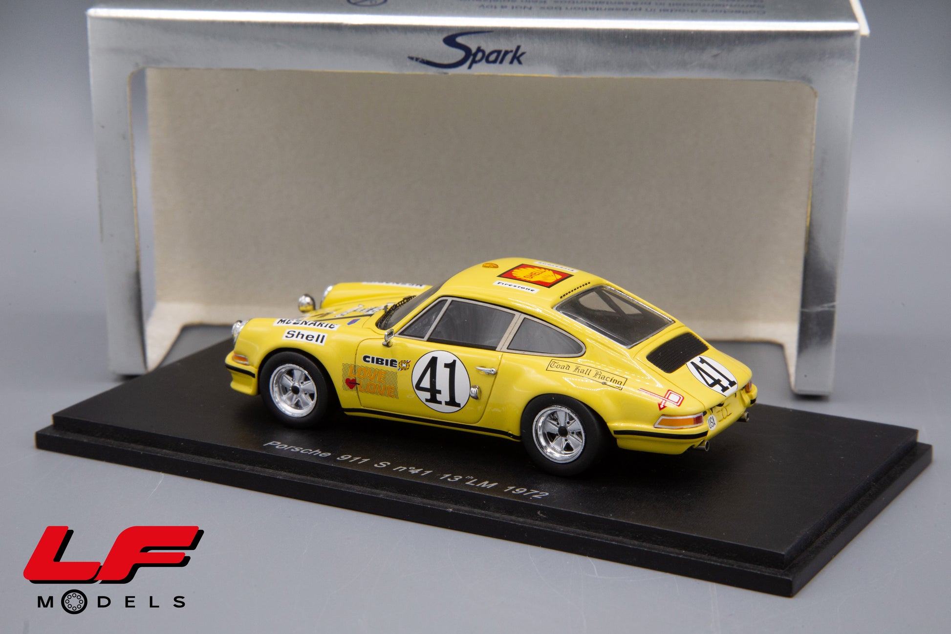 modellino porsche 911 s lm spark 1:43 posteriore