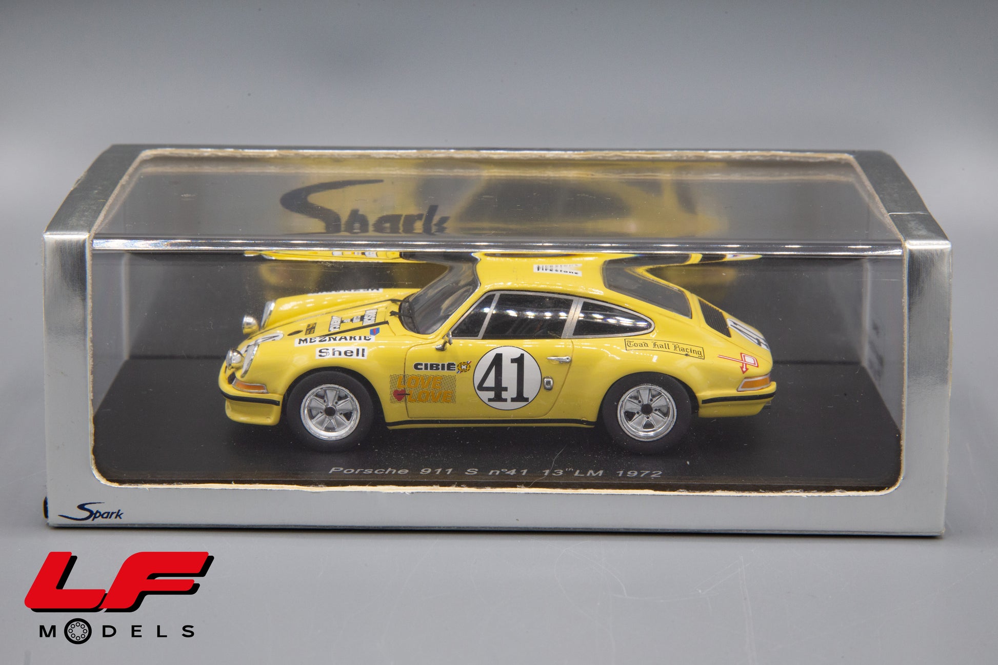 modellino porsche 911 s lm spark 1:43 scatola