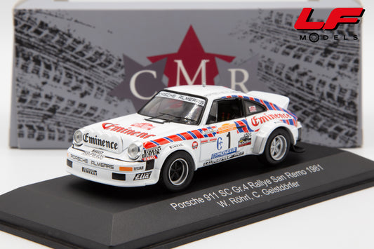 modellino porsche 911 sc rally san remo cmr 1:43 frontale