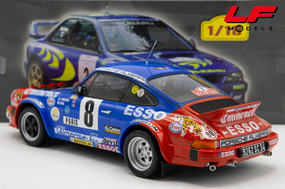 modellino porsche 911 sc rally altaya 1:18 posteriore