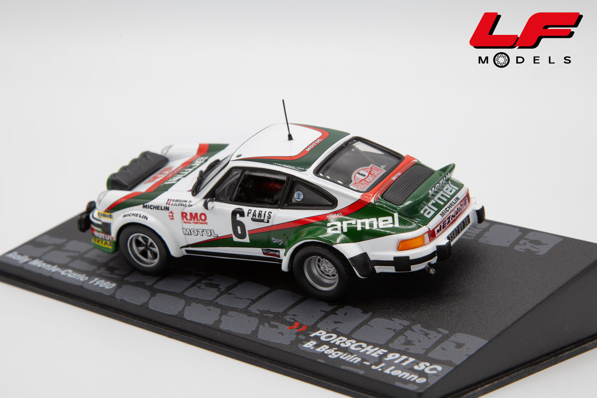 modellino porsche 911 sc rally montecarlo edicola 1:43 vista posteriore