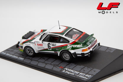 modellino porsche 911 sc rally montecarlo edicola 1:43 vista posteriore