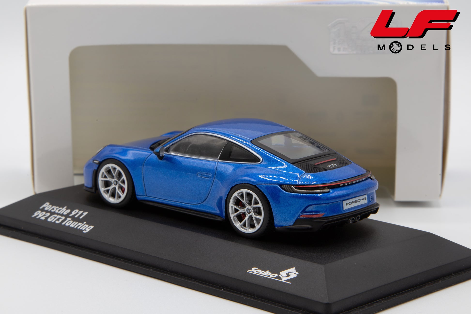 modellino porsche 911 touring solido 1:43 posteriore