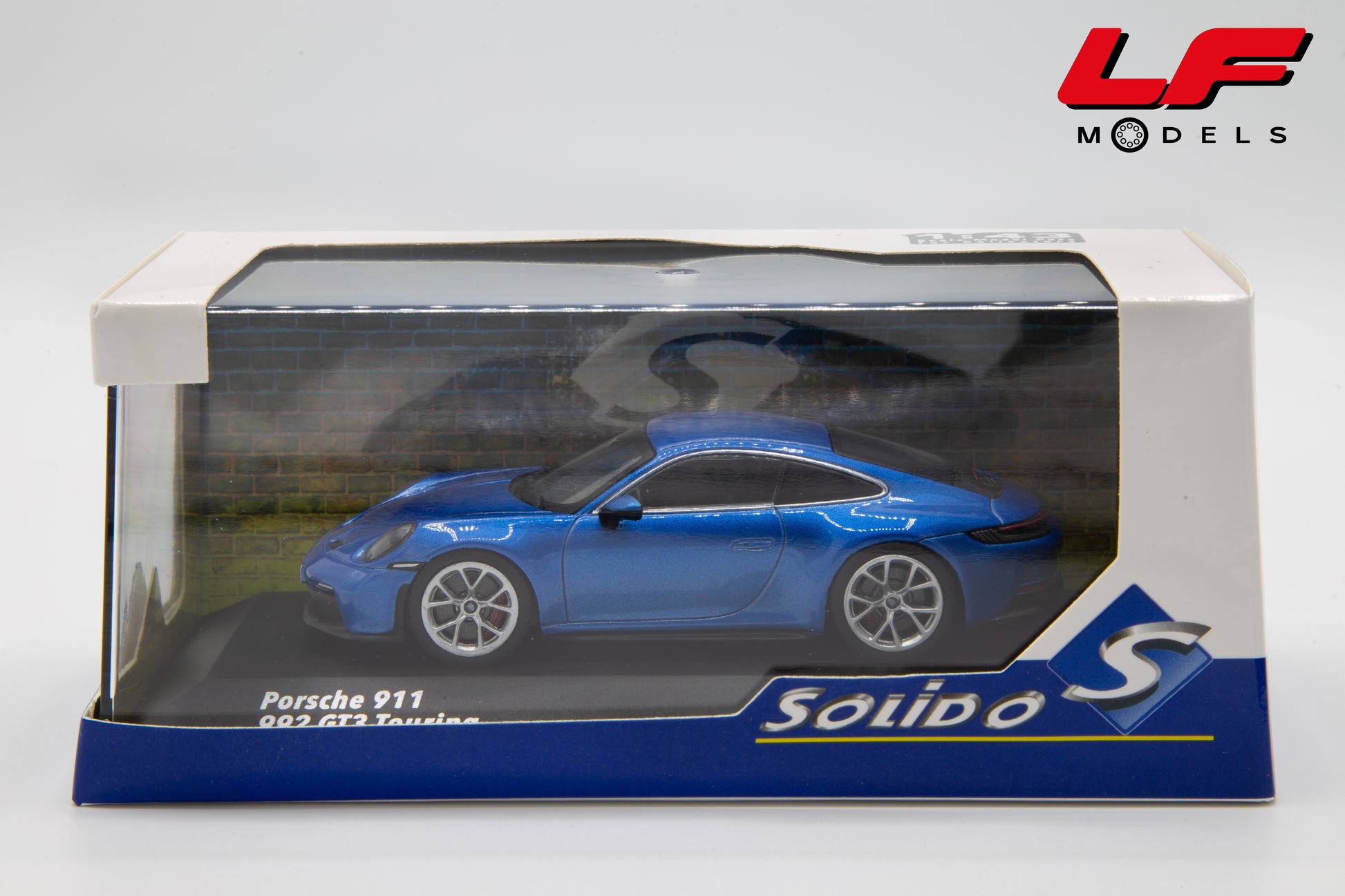 modellino porsche 911 touring solido 1:43 scatola
