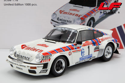 modellino porsche 911sc rally ottomobile 1:18 frontale