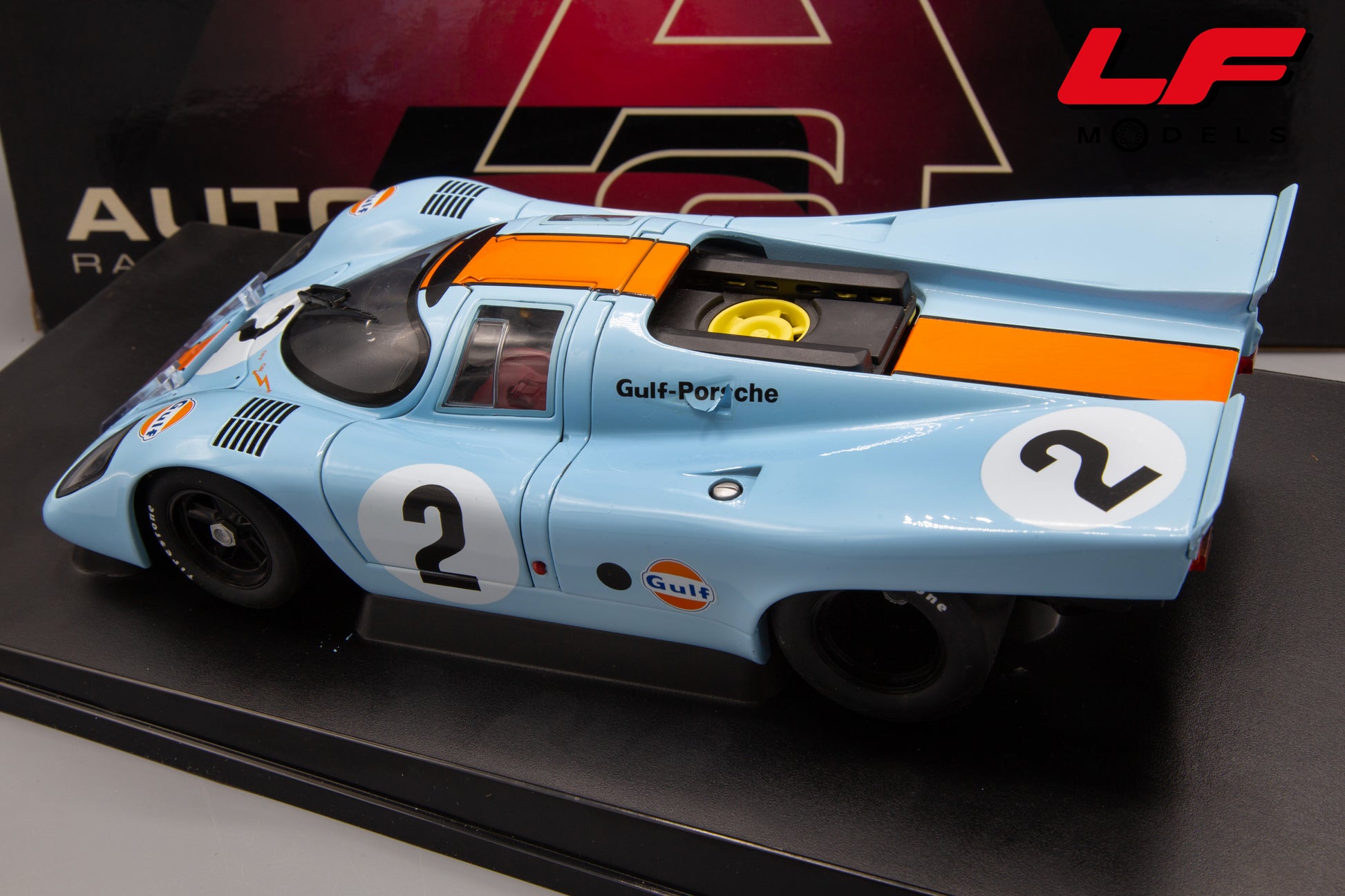 modellino porsche 917k daytona gulf autoart 1:18 posteriore