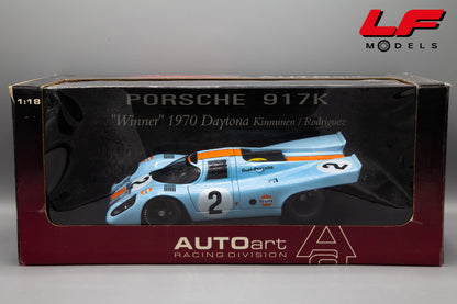 modellino porsche 917k daytona gulf autoart 1:18 scatola
