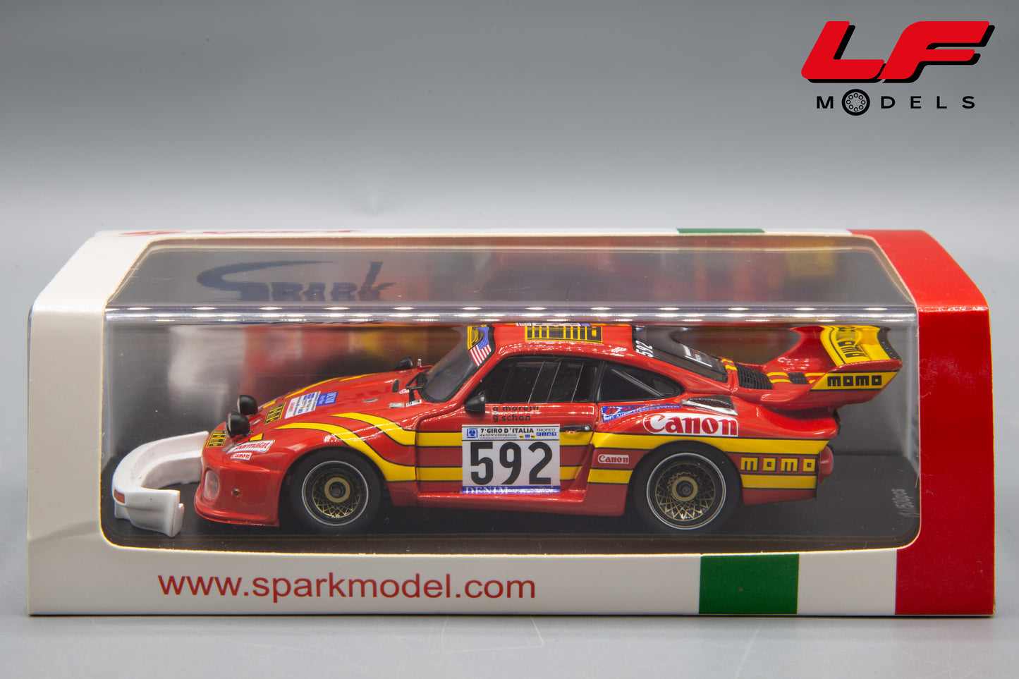 modellino porsche 935 spark 1:43 scatola