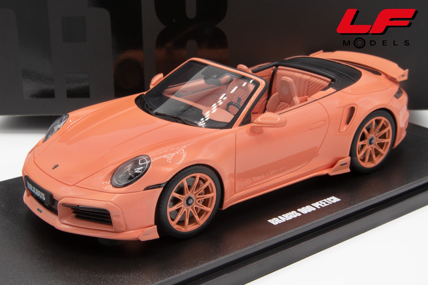 modellino porsche brabus 900 gt spirit 1:!8 frontale