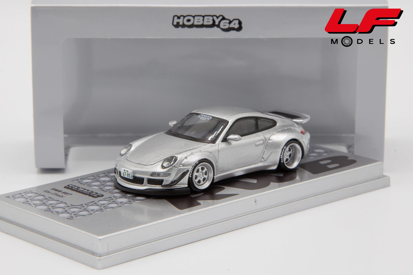 modellino porsche rwb 997 tarmac 1:64 frontale