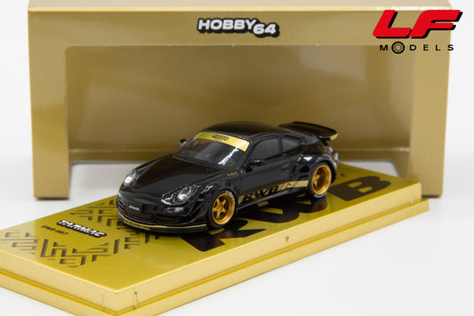 modellino porsche rwb 997 tarmac 1:64 frontale