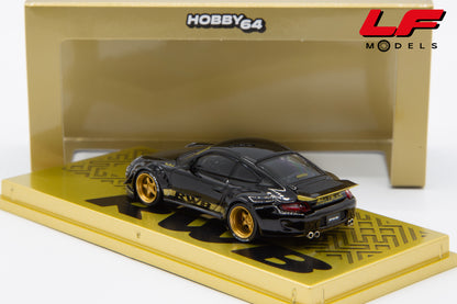 modellino porsche rwb 997 tarmac 1:64 posteriore