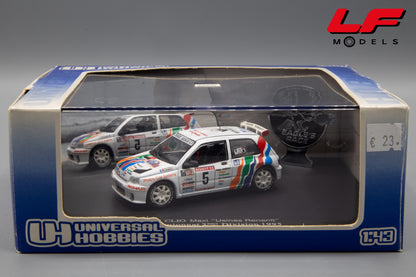 modellino renault clio maxi rally universal hobbies 1:43 scatola