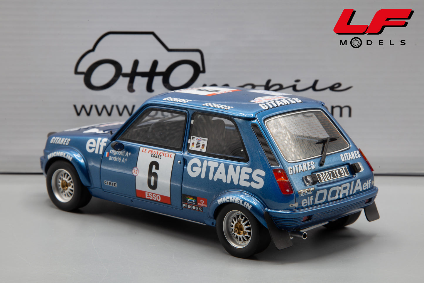 modellino renault 5 alpine ottomobile 1:18 posteriore