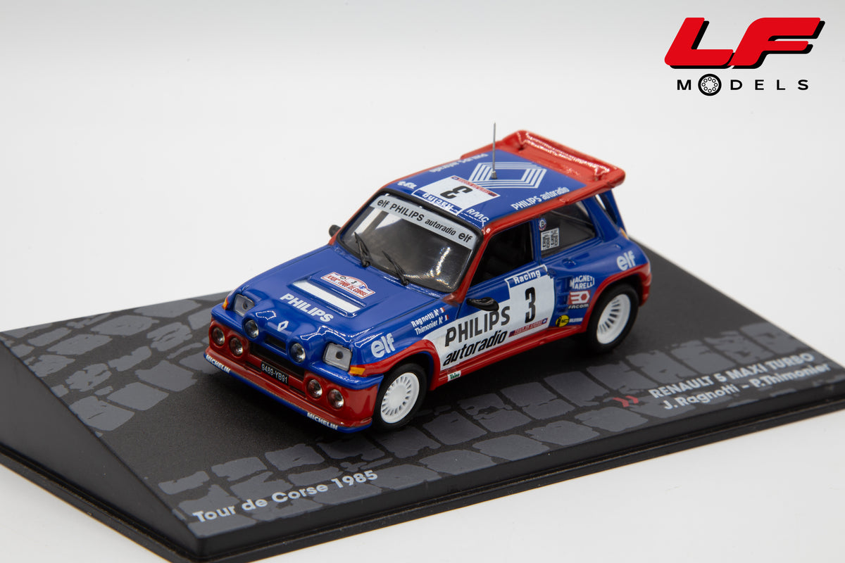modellino renault 5 maxi turbo tour de corse edicola 1:43 vista frontale