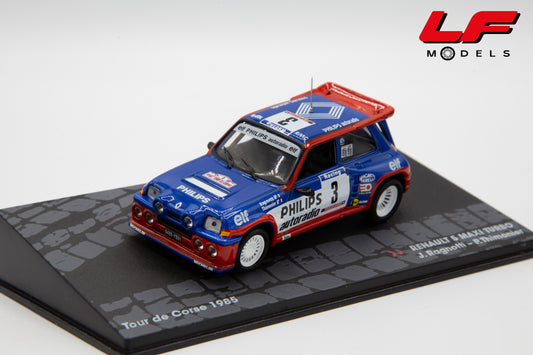 modellino renault 5 maxi turbo tour de corse edicola 1:43 vista frontale